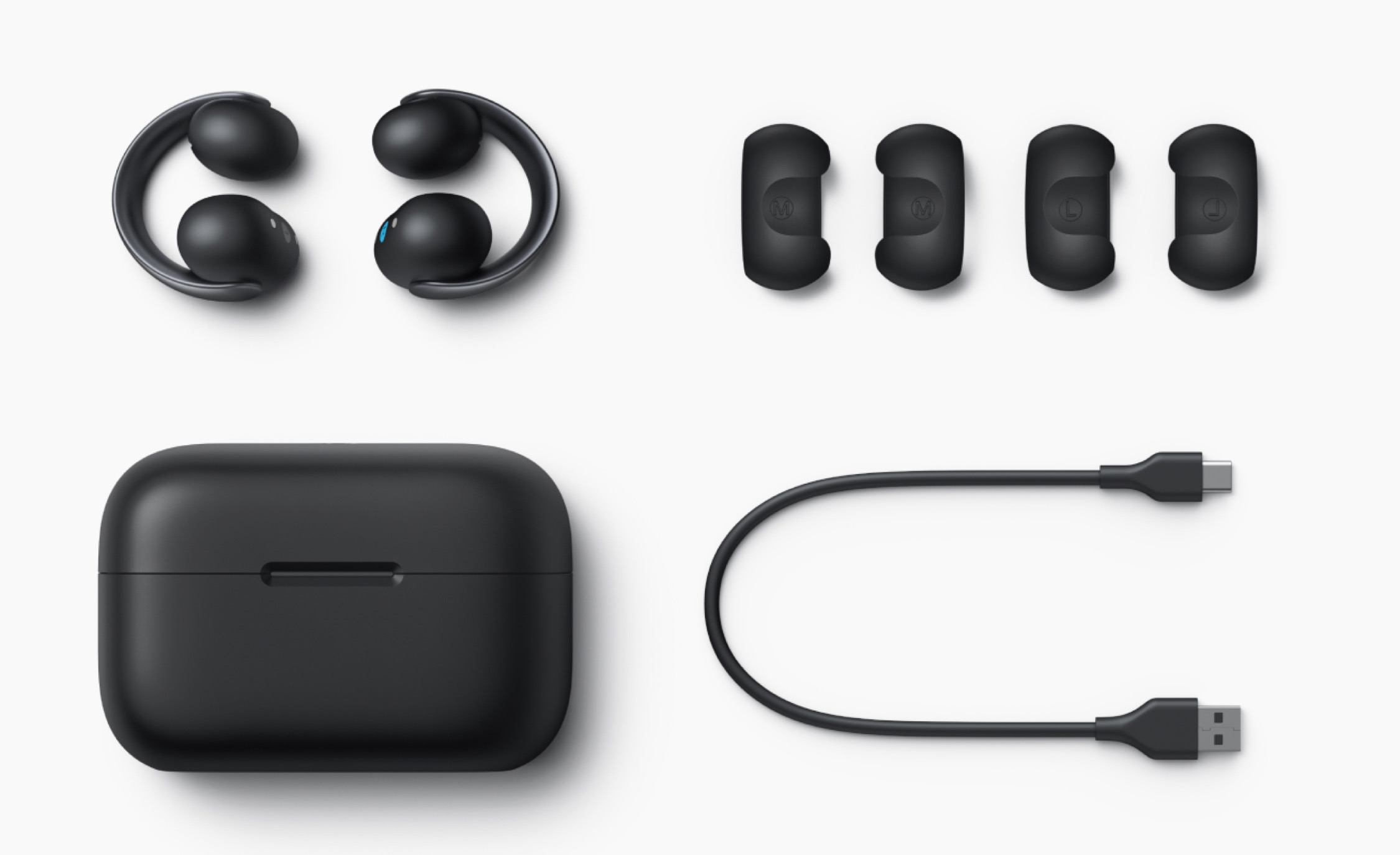 Contenu de la boîte des Soundcore Aeroclip